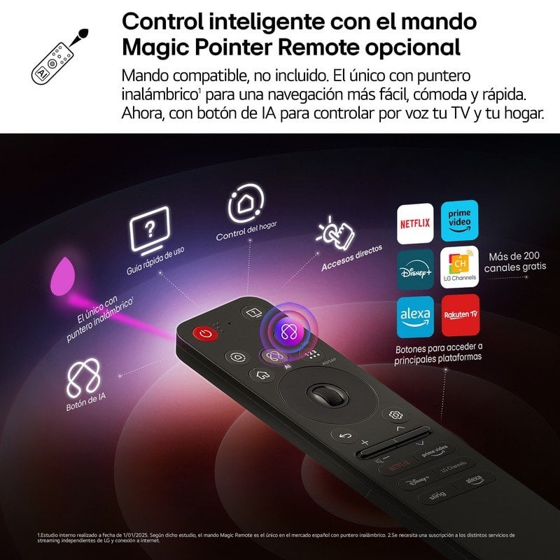 TV LG LED 75UA74006LB 75" 4K UltraHD 60Hz Smart TV WebOS HDR10 Pro AirPlay2