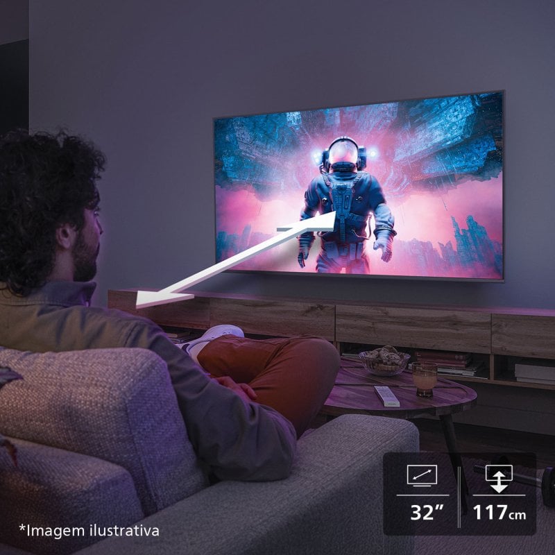 Philips LED 32" 32PFS6000 FullHD Dolby Audio HDR10 Titan