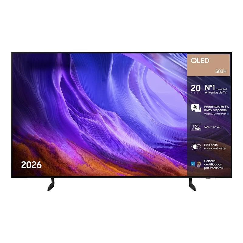 TV Samsung OLED S83H 65" 4K UltraHD 120Hz Smart TV Tizen HDR10+ Dolby Atmos Vision AI
