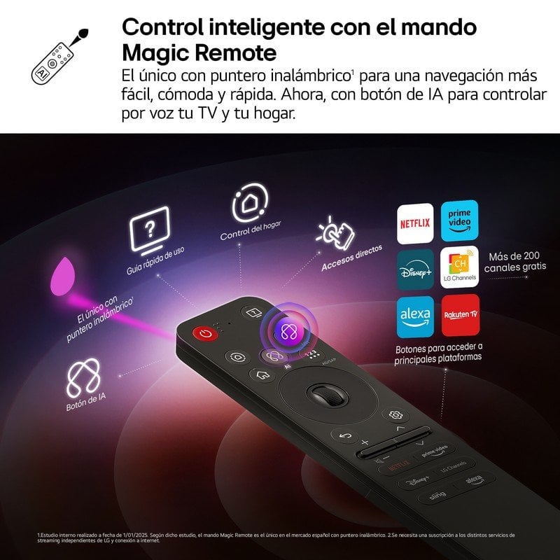 TV LG OLED evo OLED42C54LA 42" 4K UltraHD 144Hz Smart TV WebOS HDR10 Dolby Atmos Dolby Vision