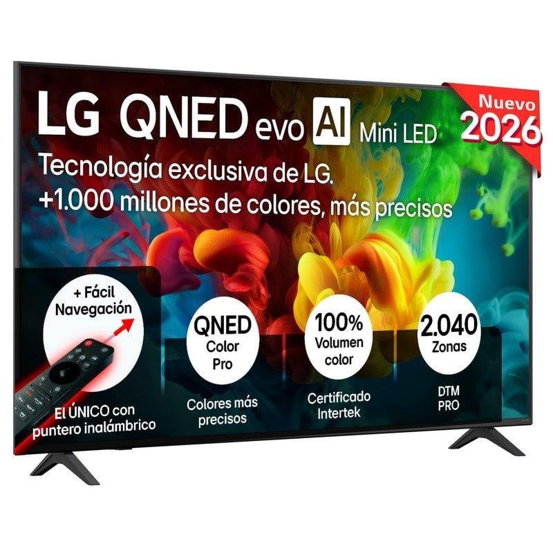 TV LG Mini LED 55QNED82B6B 55" 4K UltraHD 144Hz Smart TV WebOS HDR10 HLG IA