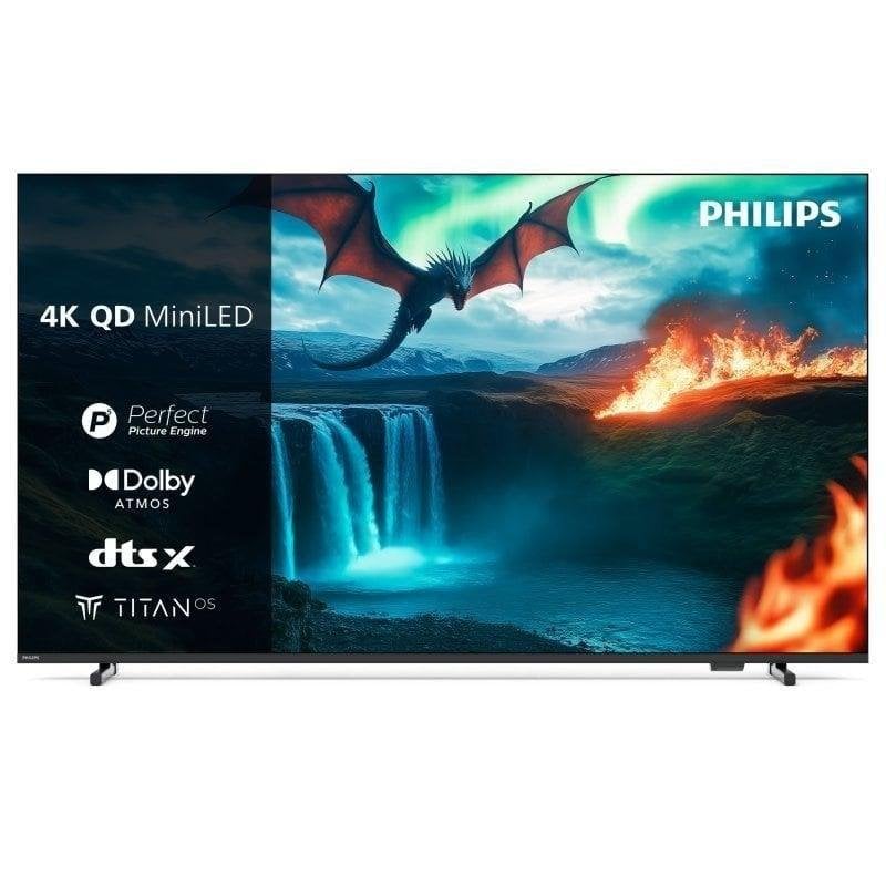 TV Philips QD MiniLED 55MLED820 55" 4K UltraHD Smart TV Titan OS HDR10 Dolby Atmos