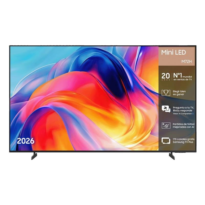 TV Samsung Mini LED TU55M72HAUXXC 55" 4K UltraHD 120Hz Smart TV Tizen HDR10+ Vision AI