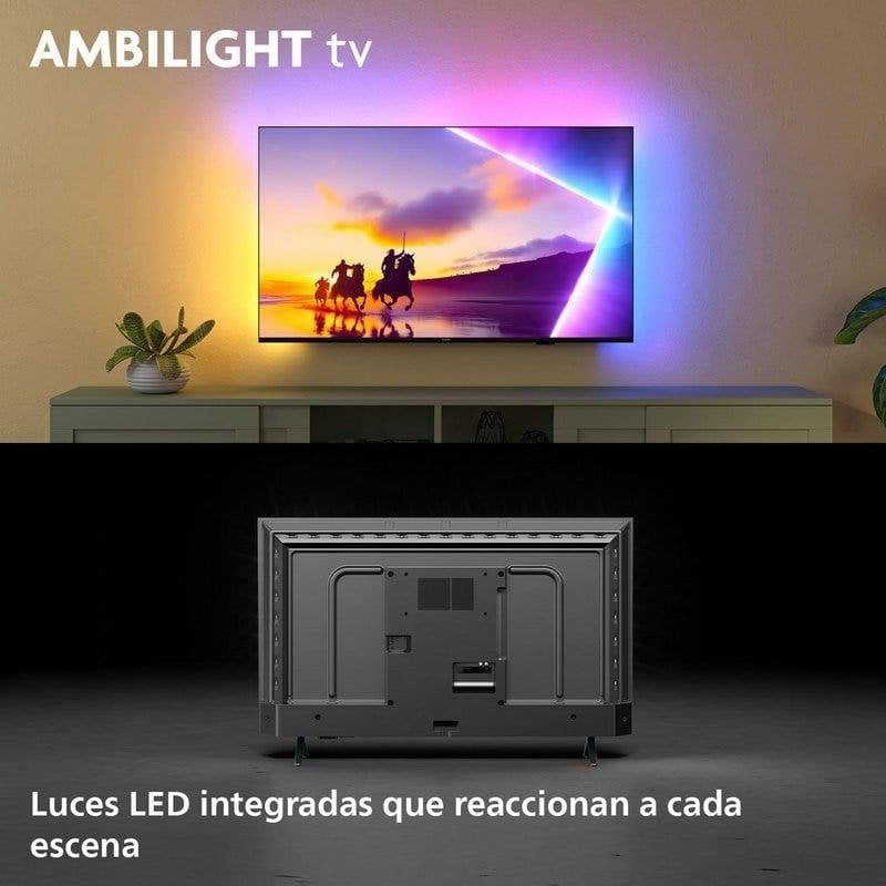 TV Philips QLED 55PUS8450 55" 4K UltraHD 60Hz Smart TV Titan OS HDR10+ Ambilight Dolby Atmos