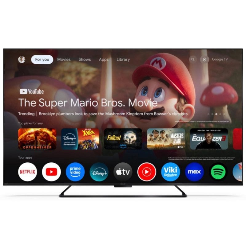 Sharp QLED 43HR7265E Smart TV 43" 4K Ultra HD 120Hz Google TV Dolby Vision