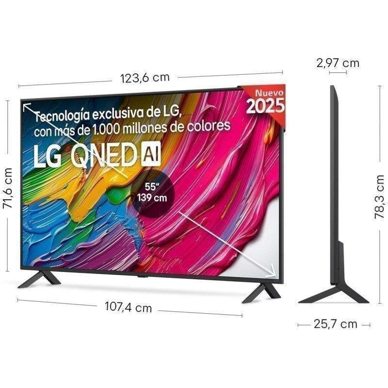 TV LG QNED 55QNED80A3A 55" 4K UltraHD 60Hz Smart TV WebOS HDR10 Colore QNED IA