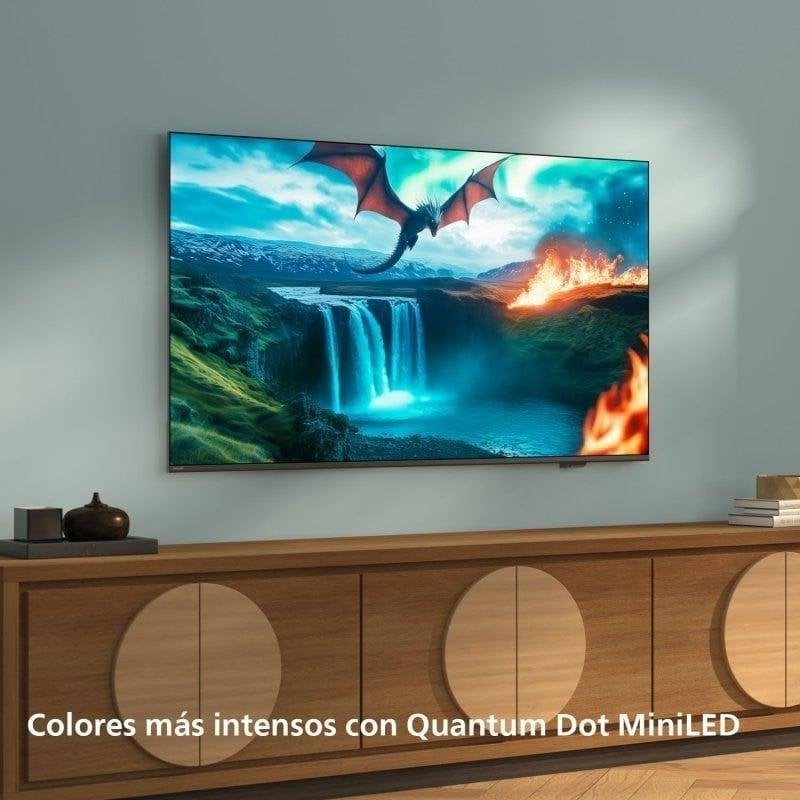TV Philips QD MiniLED 55MLED820 55" 4K UltraHD Smart TV Titan OS HDR10 Dolby Atmos
