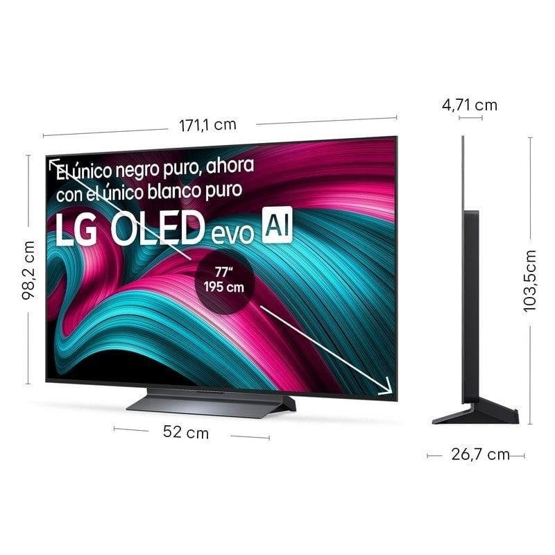 TV LG OLED evo OLED77C54LA 77" 4K UltraHD 144Hz Smart TV WebOS HDR10 Dolby Vision Atmos