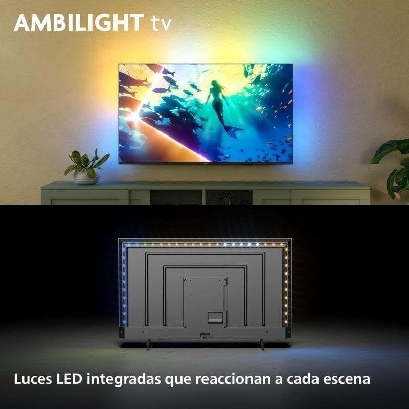 TV Philips LED 50PUS8010 50" 4K UltraHD 60Hz Smart TV Titan OS HDR10 Ambilight