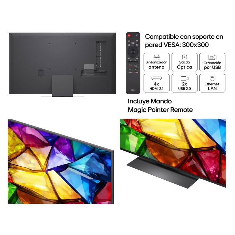 TV LG Mini RGB 55MRGB87B6B 55" 4K UltraHD 120Hz Smart TV WebOS HDR10 Dolby Vision