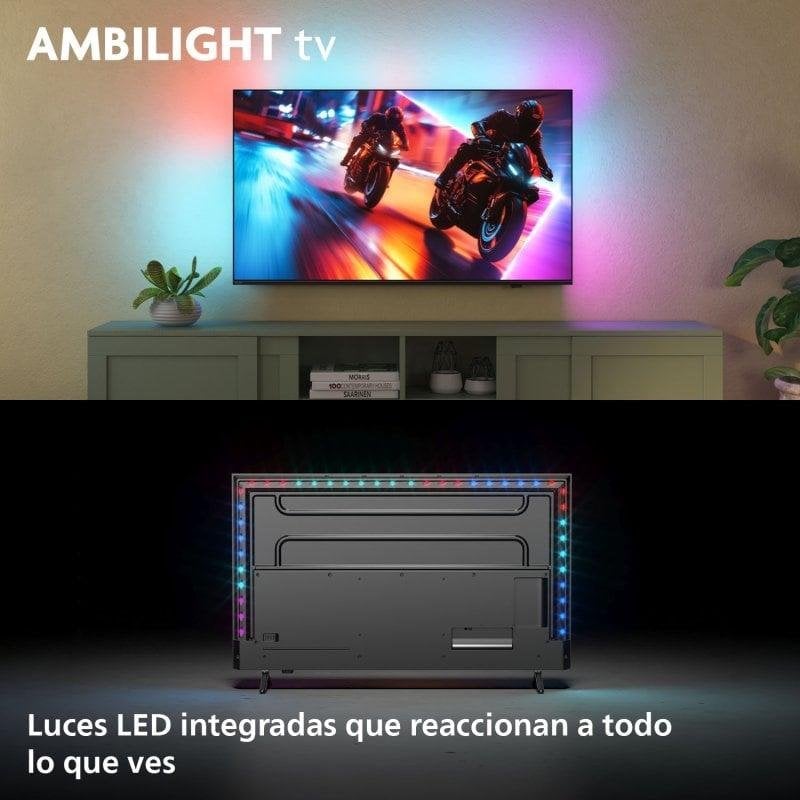 TV Philips QD MiniLED 55MLED920 55" 4K UltraHD 120Hz Smart TV Titan OS Dolby Vision Atmos Ambilight