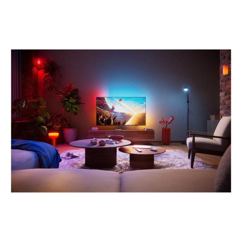 TV Philips LED 55PUS8001 55" 4K UltraHD 60Hz Smart TV Titan OS HDR10+ Ambilight