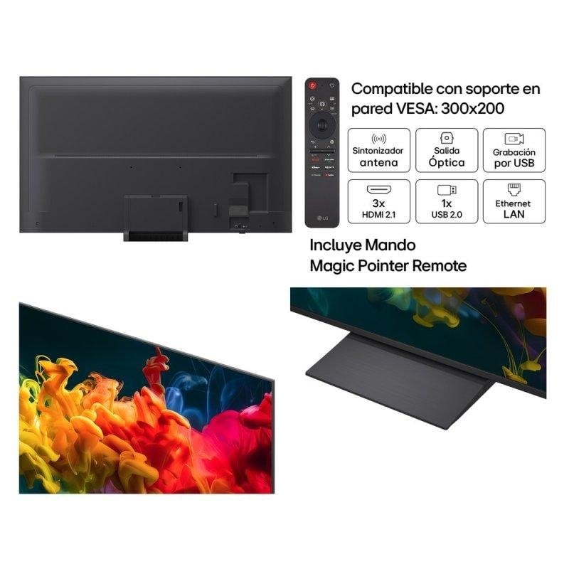 TV LG QNED 75QNED81B6A 75" 4K UltraHD 60Hz Smart TV WebOS HDR10 MiniLED AI