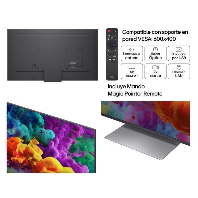 TV LG QNED MiniLED 55QNED86B6B 55" 4K UltraHD 144Hz Smart TV WebOS Dolby Vision