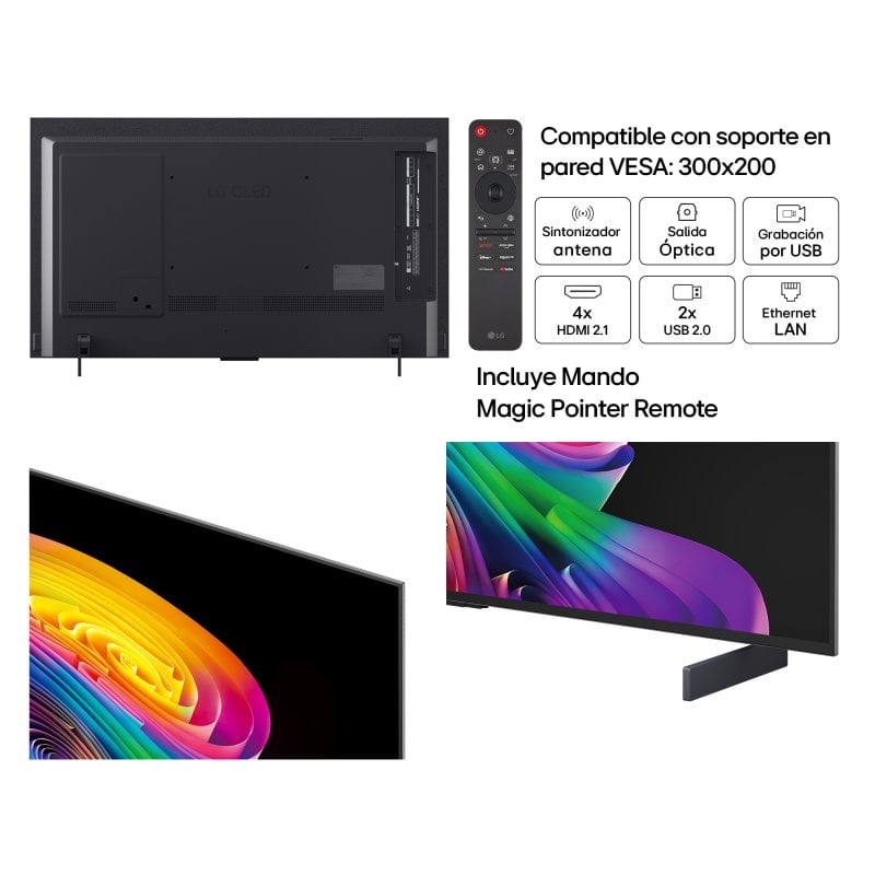 TV LG OLED evo AI OLED42C64LA 42" 4K UltraHD 120Hz Smart TV WebOS Dolby Vision Atmos
