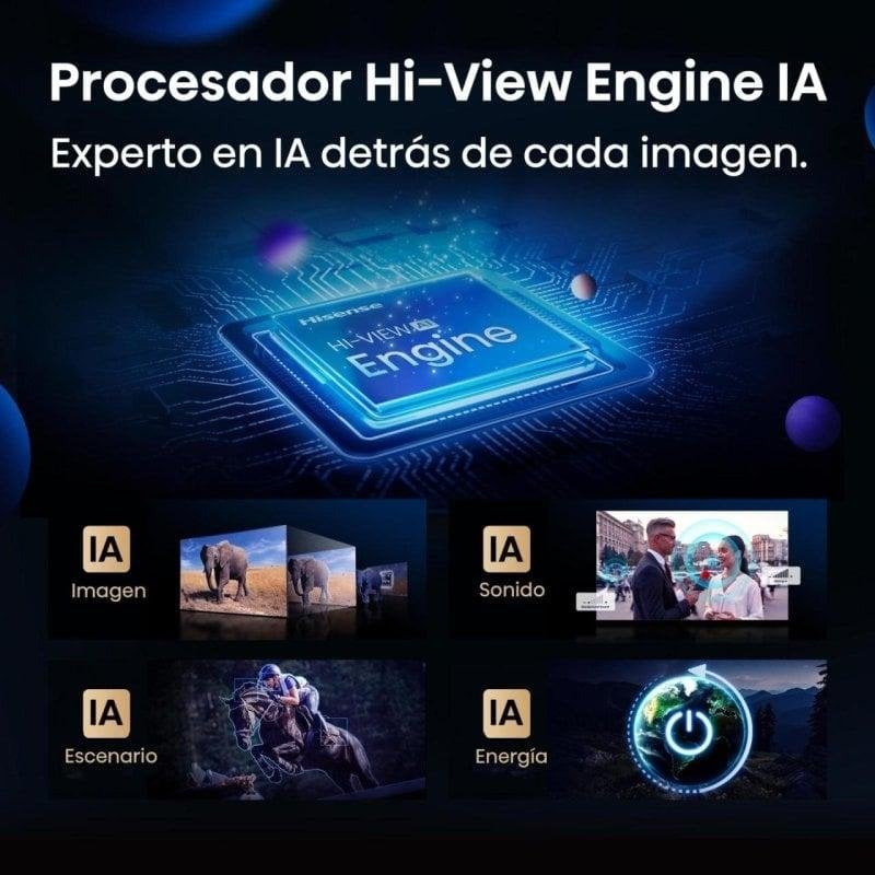 TV Hisense Mini LED 50E8Q 50" 4K UltraHD 144Hz Smart TV VIDAA Dolby Vision IQ Dolby Atmos