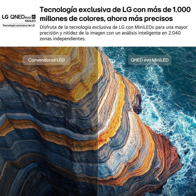 TV LG QNED MiniLED 55QNED80B6B 55" 4K UltraHD 60Hz Smart TV WebOS HDR10 Pro IA