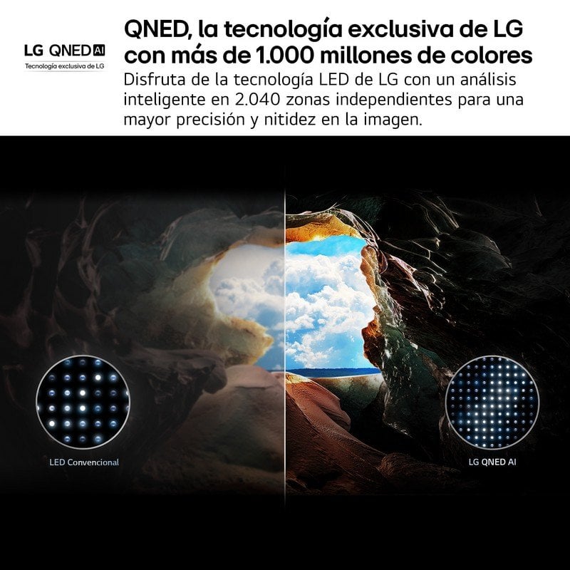 LG QNED 55QNED82A6B 55" 4K Ultra HD, Telecomando magico, HDMI 2.1, AI Sound Pro