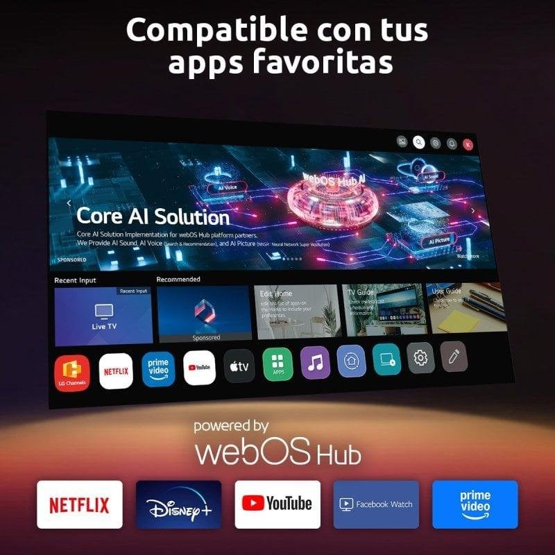 TV Nilait QLED 43UD8004SWOS 43" 4K UltraHD 60Hz Smart TV WebOS HDR10