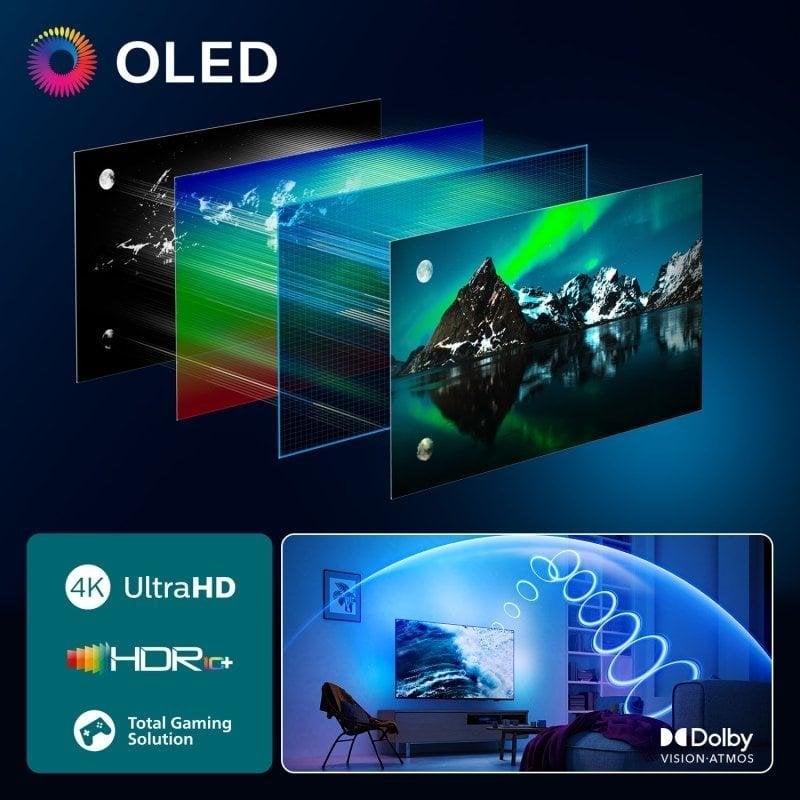 TV Philips OLED 65OLED820 65" 4K UltraHD 144Hz Smart TV Google TV Dolby Vision Atmos