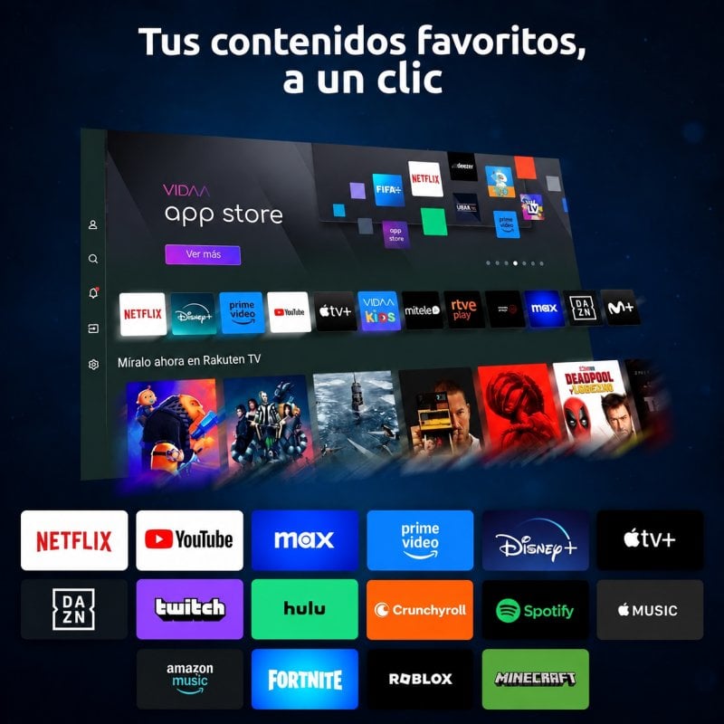 TV Nilait LED Prisma 32FD7004SVIOS 32" Full HD 60Hz Smart TV VIDAA Dolby Audio