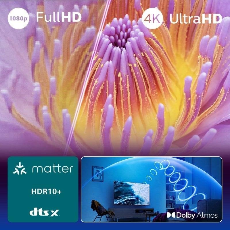 TV Philips LED 65PUS7000 65" 4K UltraHD 60Hz Smart TV Titan OS HDR10+ Dolby Atmos