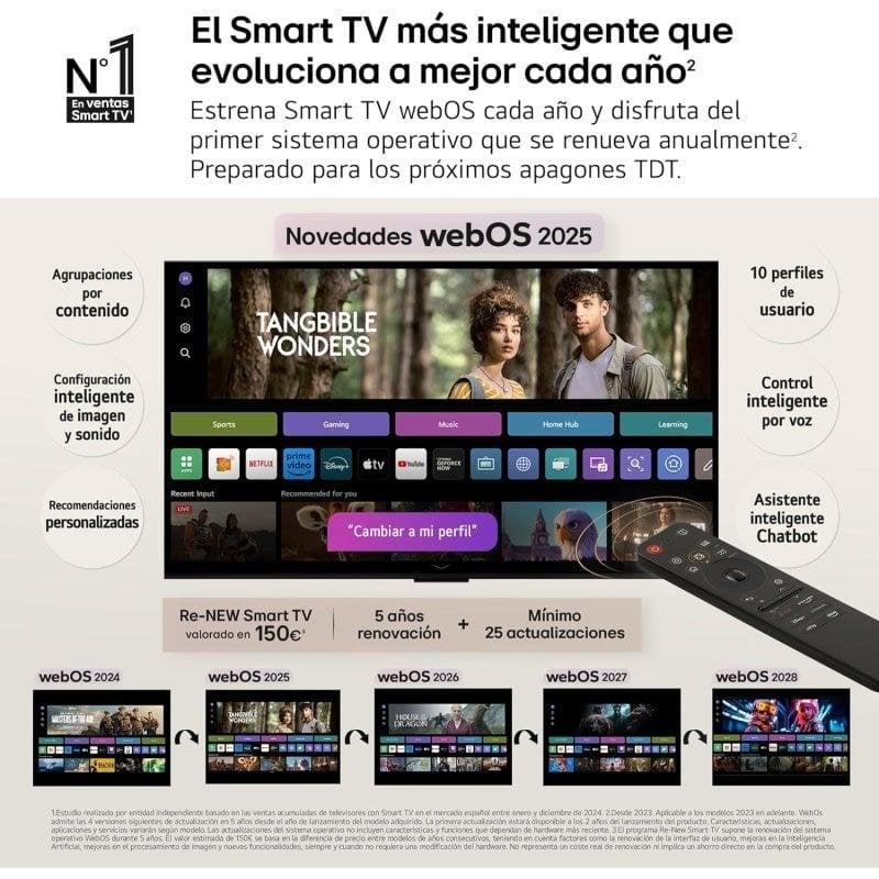TV LG LED 32LR60006LA 32" Full HD 60Hz Smart TV WebOS HDR10 Pro AI Sound