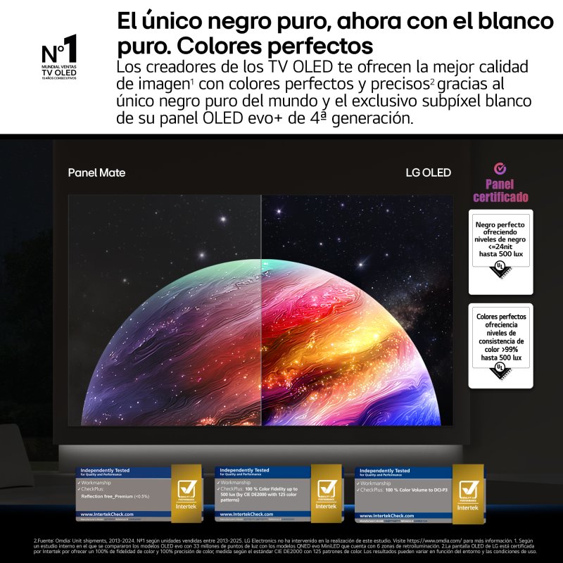 TV LG OLED evo OLED55G64LW 55" 4K UltraHD 120Hz Smart TV WebOS HDR10 Dolby Vision
