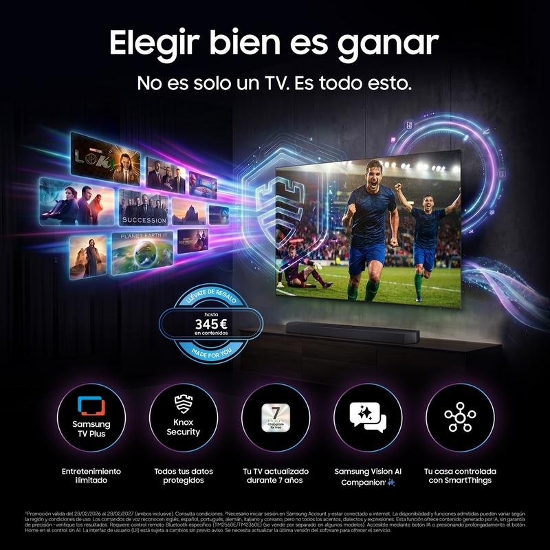 TV Samsung Micro RGB R85H 75" 4K UltraHD 144Hz Smart TV Tizen HDR10+ Dolby Atmos