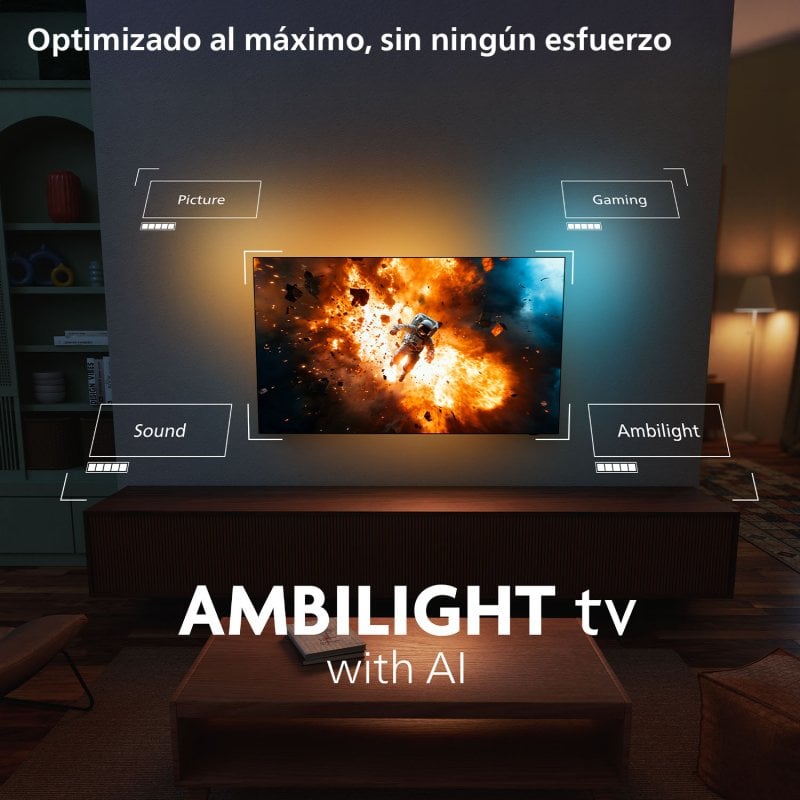 Philips Ambilight OLED 48" 48OLED820 UltraHD 4K Dolby Vision e Dolby Atmos Google TV