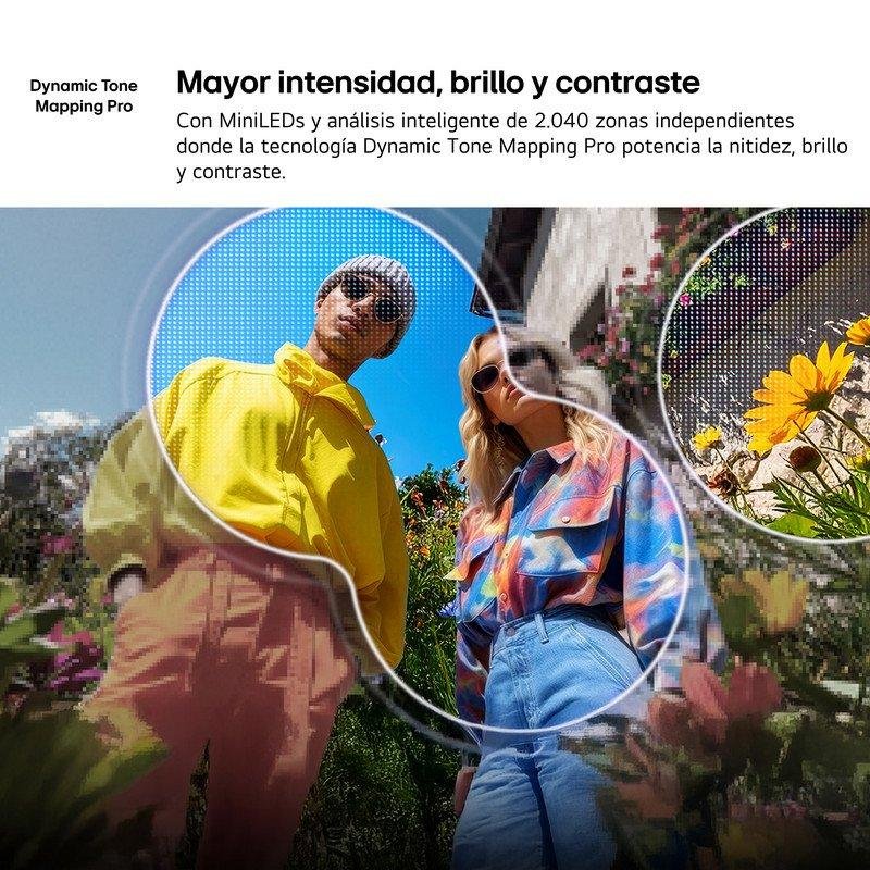 TV LG QNED Mini LED 65QNED82B6B 65" 4K UltraHD 144Hz Smart TV WebOS HDR10 IA