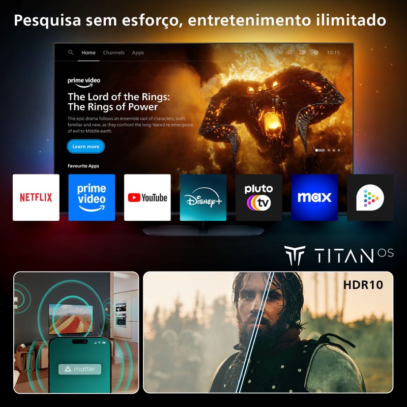 Philips LED 32" 32PFS6000 FullHD Dolby Audio HDR10 Titan