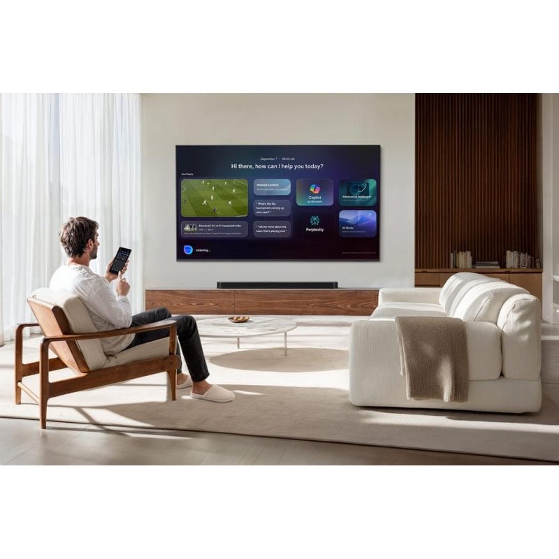 TV Samsung Mini LED TU55M70HAUXXC 55" 4K UltraHD 120Hz Smart TV Tizen HDR10+