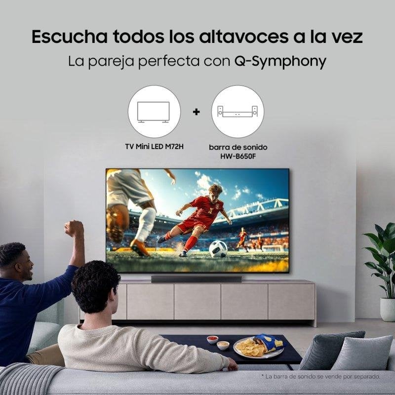 TV Samsung Mini LED TU55M72HAUXXC 55" 4K UltraHD 120Hz Smart TV Tizen HDR10+ Vision AI
