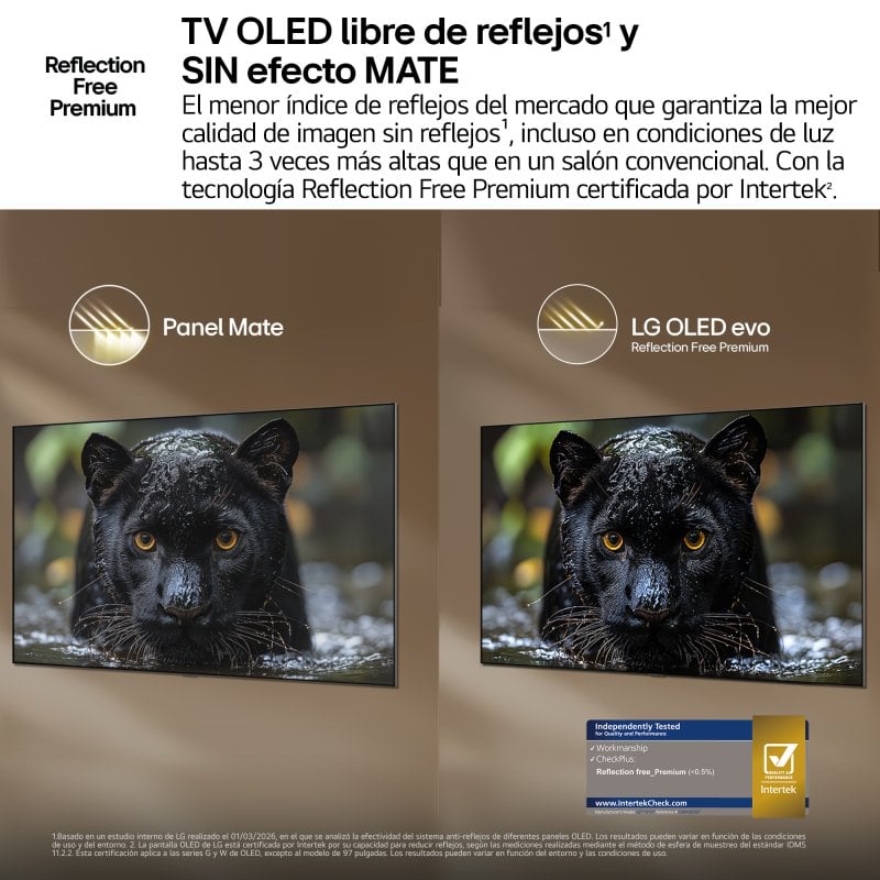 TV LG OLED evo OLED55G64LW 55" 4K UltraHD 120Hz Smart TV WebOS HDR10 Dolby Vision