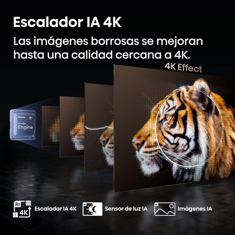 Hisense QLED 85E7Q Pro 85″ 4K Gaming 144Hz AMD Freesync Premium Dolby Vision Atmos