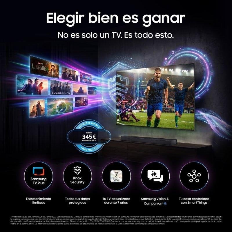TV Samsung Mini LED TU75M73HAUXXC 75" 4K UltraHD 120Hz Smart TV Tizen HDR10+ Vision AI