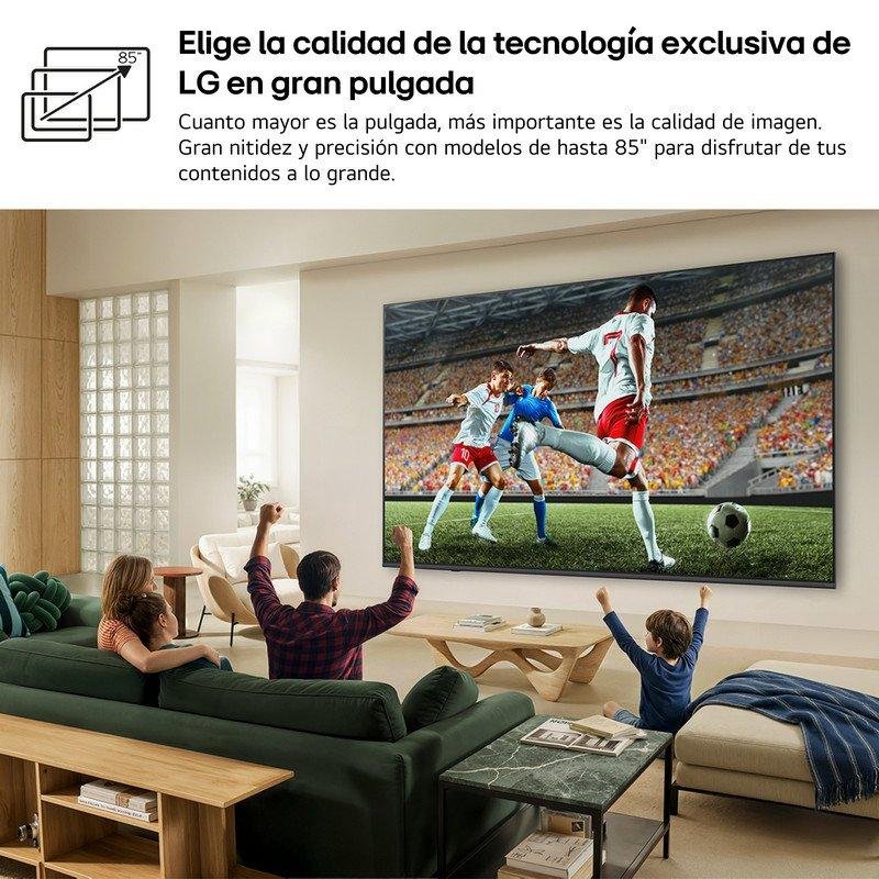TV LG Mini LED 55QNED82B6B 55" 4K UltraHD 144Hz Smart TV WebOS HDR10 HLG IA