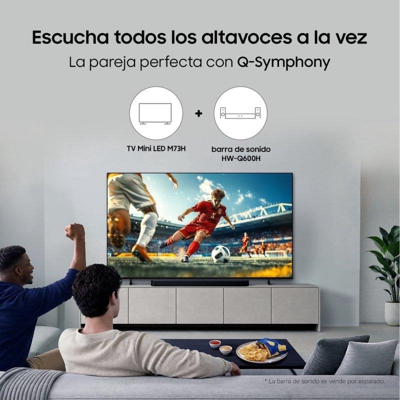 TV Samsung Mini LED TU75M73HAUXXC 75" 4K UltraHD 120Hz Smart TV Tizen HDR10+ Vision AI