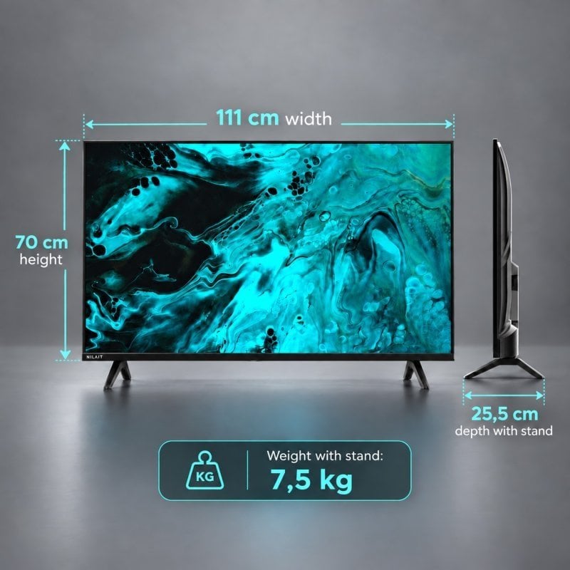 TV Nilait LED Prisma 50UD7004SWOS 50" 4K UltraHD 60Hz Smart TV WebOS HDR10