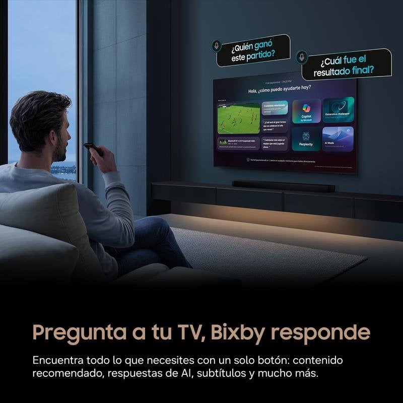 TV Samsung Mini LED TU85M73HAUXXC 85" 4K UltraHD 120Hz Smart TV Tizen HDR10 Vision AI