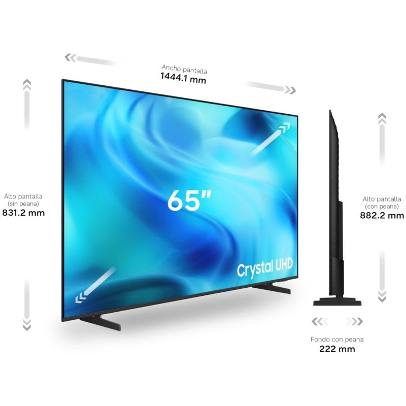 TV Samsung LED TU65U8075HUXXC 65" 4K UltraHD 50Hz Smart TV Tizen HDR10+ Crystal Processor