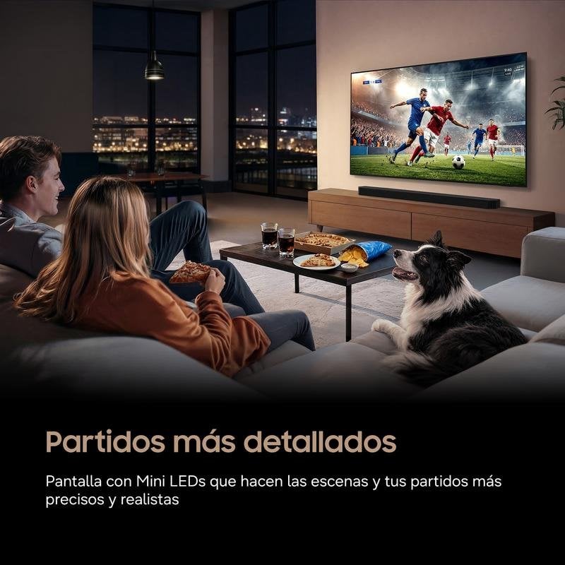 TV Samsung Mini LED TU65M72HAUXXC 65" 4K UltraHD 120Hz Smart TV Tizen HDR10+ Vision AI