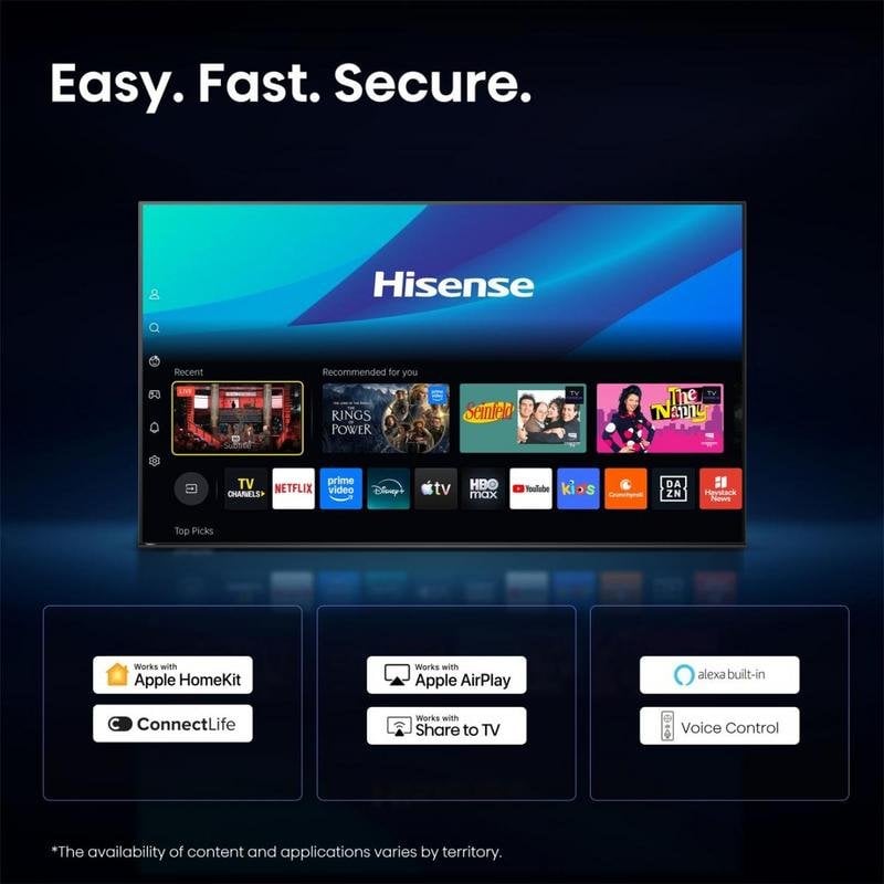 TV Hisense QLED 43Q7S 43" 4K UltraHD 60Hz Smart TV VIDAA HDR10+ Dolby Vision