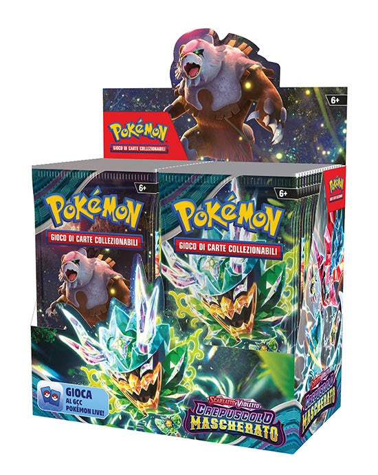 Carte Pokemon - Scarlatto e Violetto Crepuscolo Mascherato (36 Buste da 10 Carte)