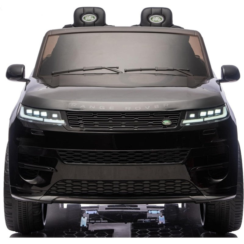 Auto Elettrica 24V per Bambini 2 Posti Range Rover Sport con Sedile in Pelle Cintura 3 Punti Telecomando – Variante Nero