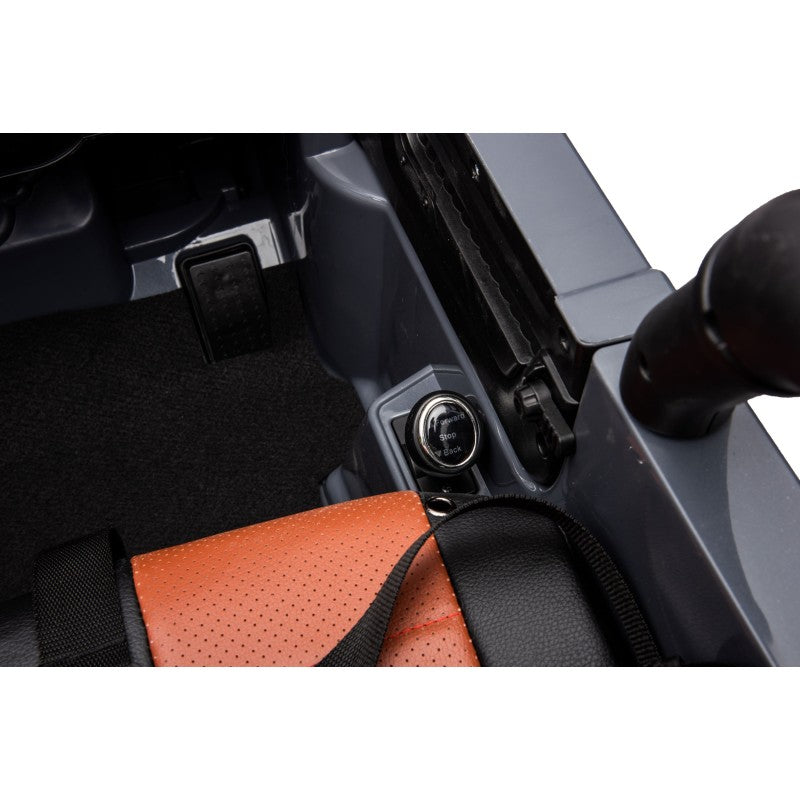 Auto Elettrica Macchina per Bambini Fuoristrada Off-Road con Sedile in Pelle e Telecomando 12V Full Optional – Variante Grigio