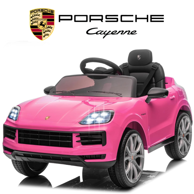 Auto Elettrica Macchina per Bambini Porsche Cayenne 12V con Telecomando – Variante Rosa