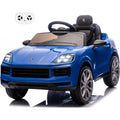 Auto Elettrica Macchina per Bambini Porsche Cayenne 12V con Telecomando – Variante Blu