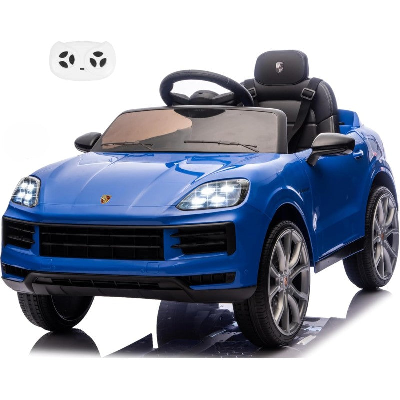 Auto Elettrica Macchina per Bambini Porsche Cayenne 12V con Telecomando – Variante Blu